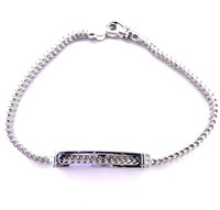 Bracciale Stocco Gioielli Uomo in Oro Diamante 0.03 Ct COD517-02 - COD517-02